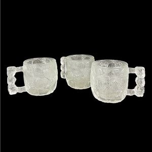 (3) VTG 1993 McDonalds Flintstone Rocky Road Mug Glassware